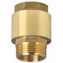 Обратный клапан 1” латунь (толкатель латунь), поток от НР к ВР UNIPUMP
