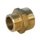 Ниппель 1" х 1 1/4" (25х32 мм) латунный, наружная - наружная резьба