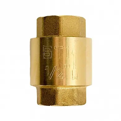 Клапан обратный пружинный универсальный латунный золотник STI 25