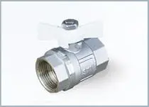 Кран шаровый ДУ 15 (G1/2") Ру 4,0 Мпа, латунный муфтовый, рычаг/бабочка, полнопроходной STI