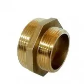 Ниппель 1 1/2" х 2" (40х50 мм) латунный, наружная - наружная резьба