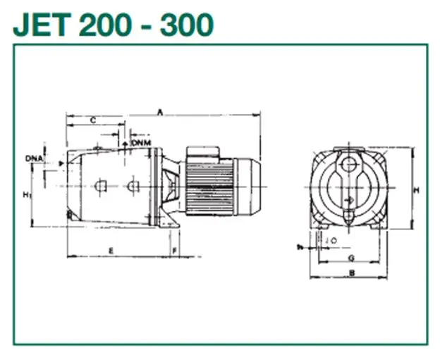 Схема насоса DAB JET