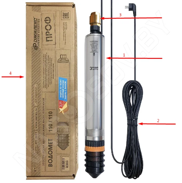 Комплектация Джилекс Водомет Проф 110/100