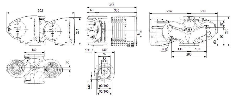 Grundfos MAGNA1 D 32-40