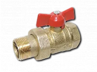 Кран шаровый DN 25 (1") PN с американкой, Цветлит