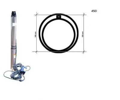погружные-насосы-IBO 4SD 10/22A (380В) погружные-насосы-IBO 4SD 10/22A (380В)
