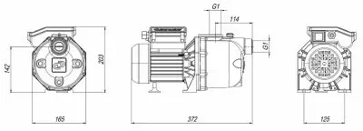 поверхностные-насосы-без-бака-ДЖАМБО 60/35 Ч Джилекс (3000)