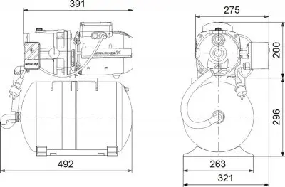 Насосные станции с баком гидрофоры - Grundfos JP 5-48 PT-H
