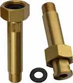 Штуцер 1/4" с накидной гайкой 1/2" длина 70мм