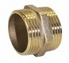 Ниппель латунный никелированный МхМ 2" (50х50 мм)