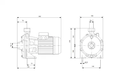 поверхностные-насосы-без-бака-GRUNDFOS NS 4-23 1X230V