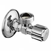 Вентиль угловой/осевой со шпинделем хромированный Ру16 Ду 15х15 наружняя резьба ТЕ-67 Slovarm