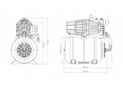 Насосные станции с баком гидрофоры - ДЖАМБО ПРО 60/35 П-24 Джилекс (3111)