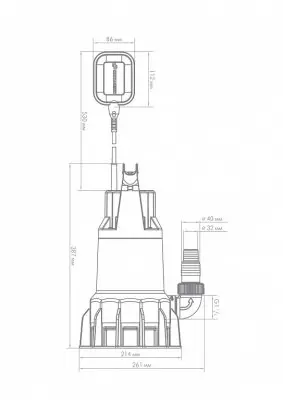 погружные-насосы-ФЕКАЛЬНИК 230/8 Джилекс (5401)