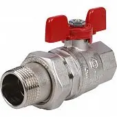 Кран шаровый DN 15 латунный с американкой, STI