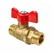 Кран шаровый ДУ 15 (G1/2") Ру1,6МПа полнопроходной бабочка Valfex