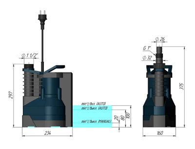 погружные-насосы-UNIPUMP ARTSUB Q550