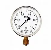 Манометр МТ 100 диапазон 0-1,0МПа присоед.резьба G1/2"