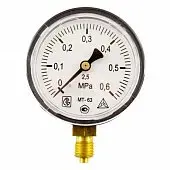 Манометр МТ 63 диапазон 0-1,6МПа присоед.резьба М12х1,5