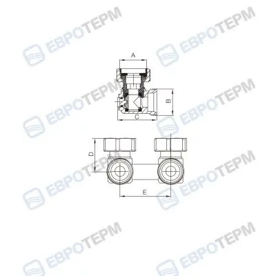 радиаторы-отопления-Набор угловых подключений Profline  XF 60229