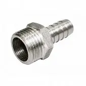 Штуцер латун. 1"(25) х20мм НР для шланга никелир.AQUALINK 100/10