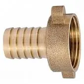 Штуцер латунный с накидной гайкой и уплотнительной прокладкой 1/2"F