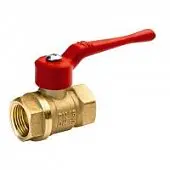 Кран шаровый латунный Ру1,6МПа муфтовый, рычаг, полнопроходной Valfex