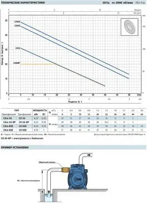 поверхностные-насосы-без-бака-pedrollo CKm90-Е