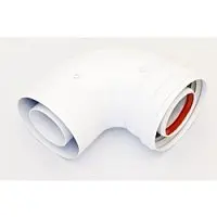 Отвод коаксиальный 90° M/F Ø60/100, 3318003