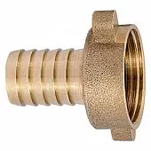 Штуцер латунный с накидной гайкой и уплотнительной прокладкой 1/2"F