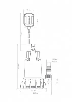 погружные-насосы-Дренажник 350/17 Джилекс (5150)
