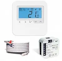 Терморегулятор для электрического теплого пола SALUS HTRP230, 16А (программируемый недельный, комплект)