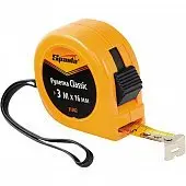 Рулетка 3м 16мм корпус из ABS пластика (желтый)