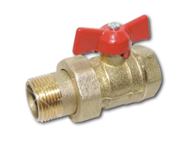 Кран шаровый DN 25 (1") PN с американкой, Цветлит
