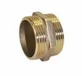Ниппель AQUALINK 1 1/4" х 1 1/4" (32х32 мм) латунный