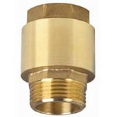 Обратный клапан 1 1/4” латунь (толкатель латунь), поток от НР к ВР UNIPUMP