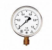 Манометр МТ 100 диапазон 0-1,0МПа присоед.резьба G1/2"