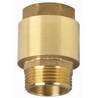 Обратный клапан 1” латунь (толкатель латунь), поток от НР к ВР UNIPUMP